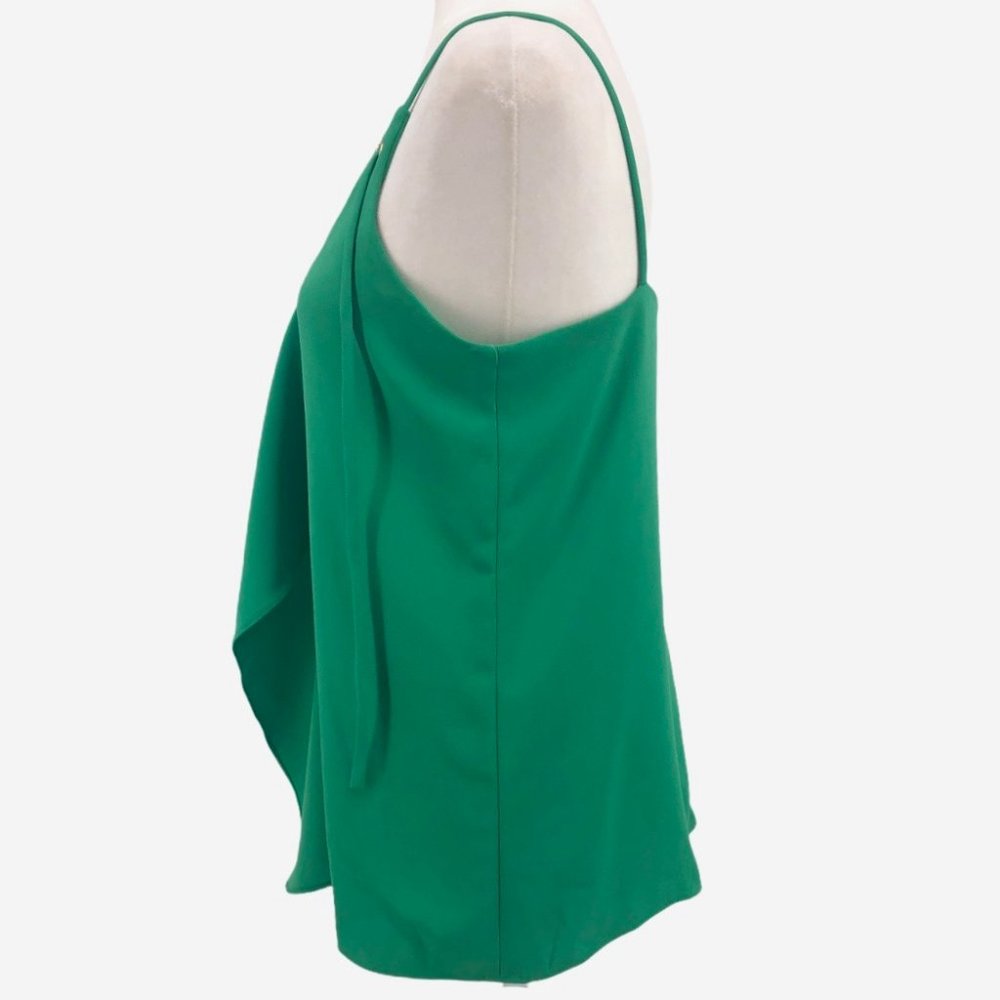 Bar III Sleeveless Draped Ruffle Tank Top - Picture 6 of 13